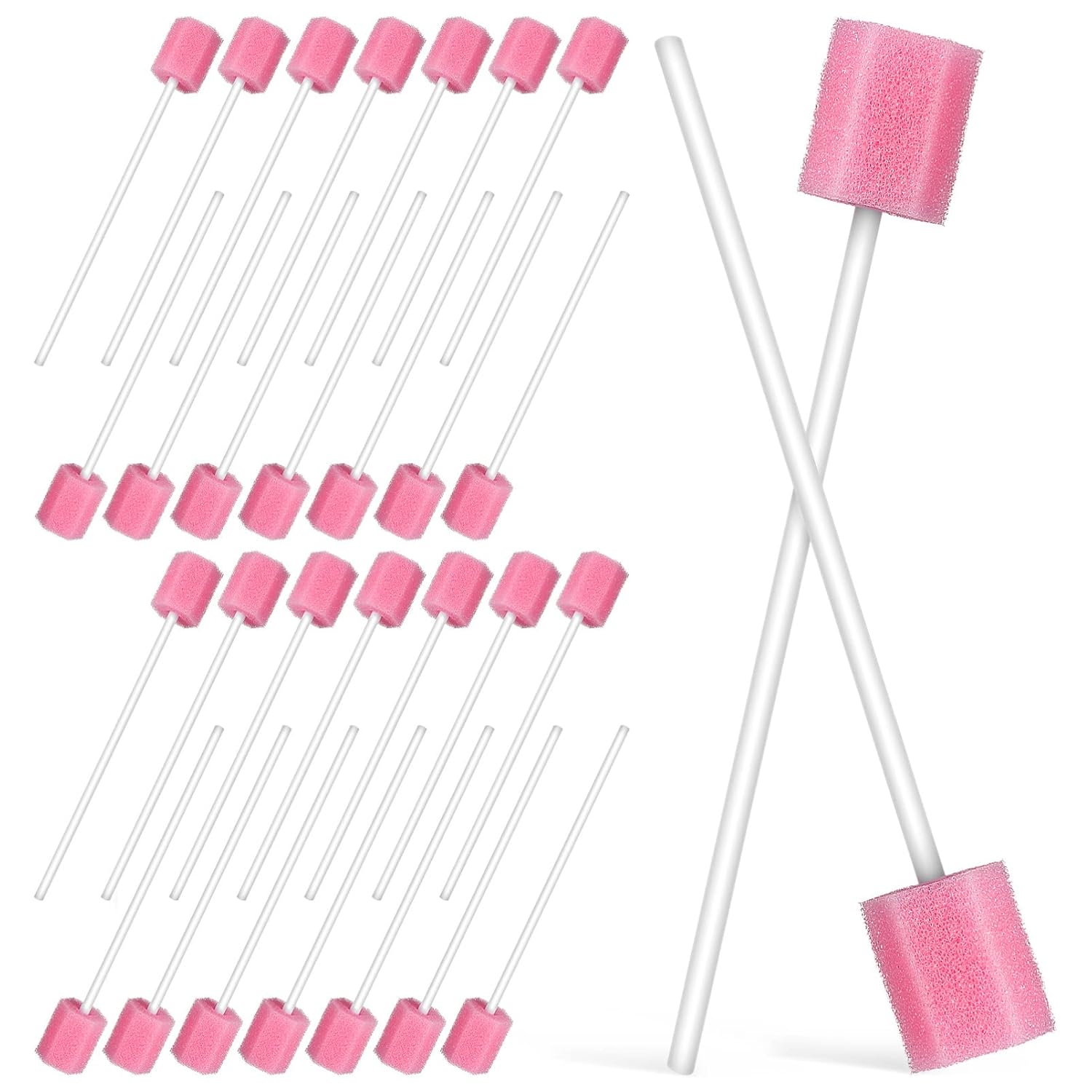 250 Pcs disposable oral cotton foam cleaning swab oral