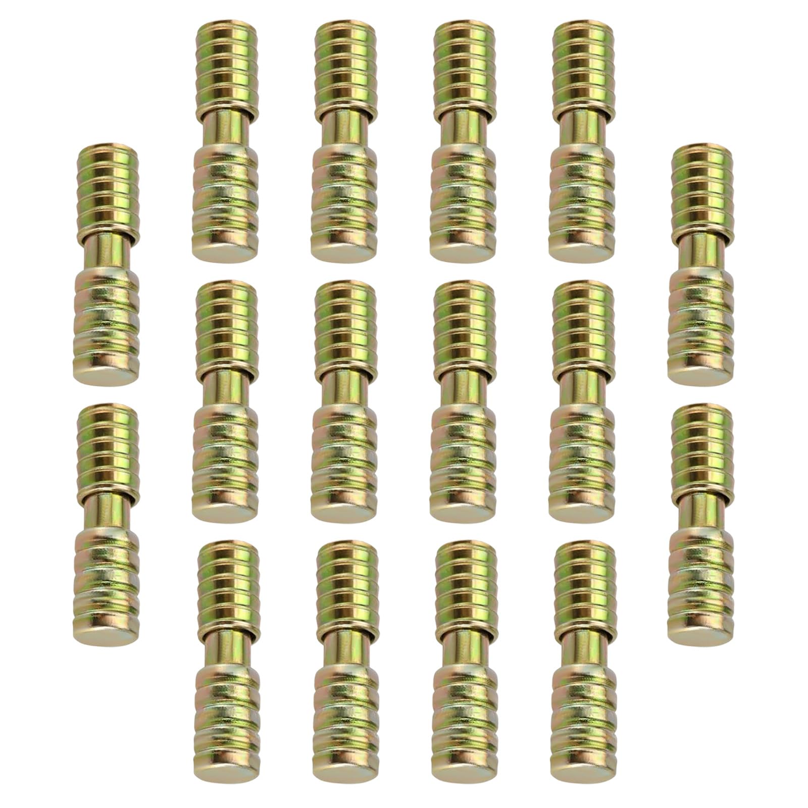 16 Pairs Model Railway Train Rail Baseboard Alignment Dowels Dowel Pins Carbon Steel Alignment Pins Suitable for Ø 8 mm Hole