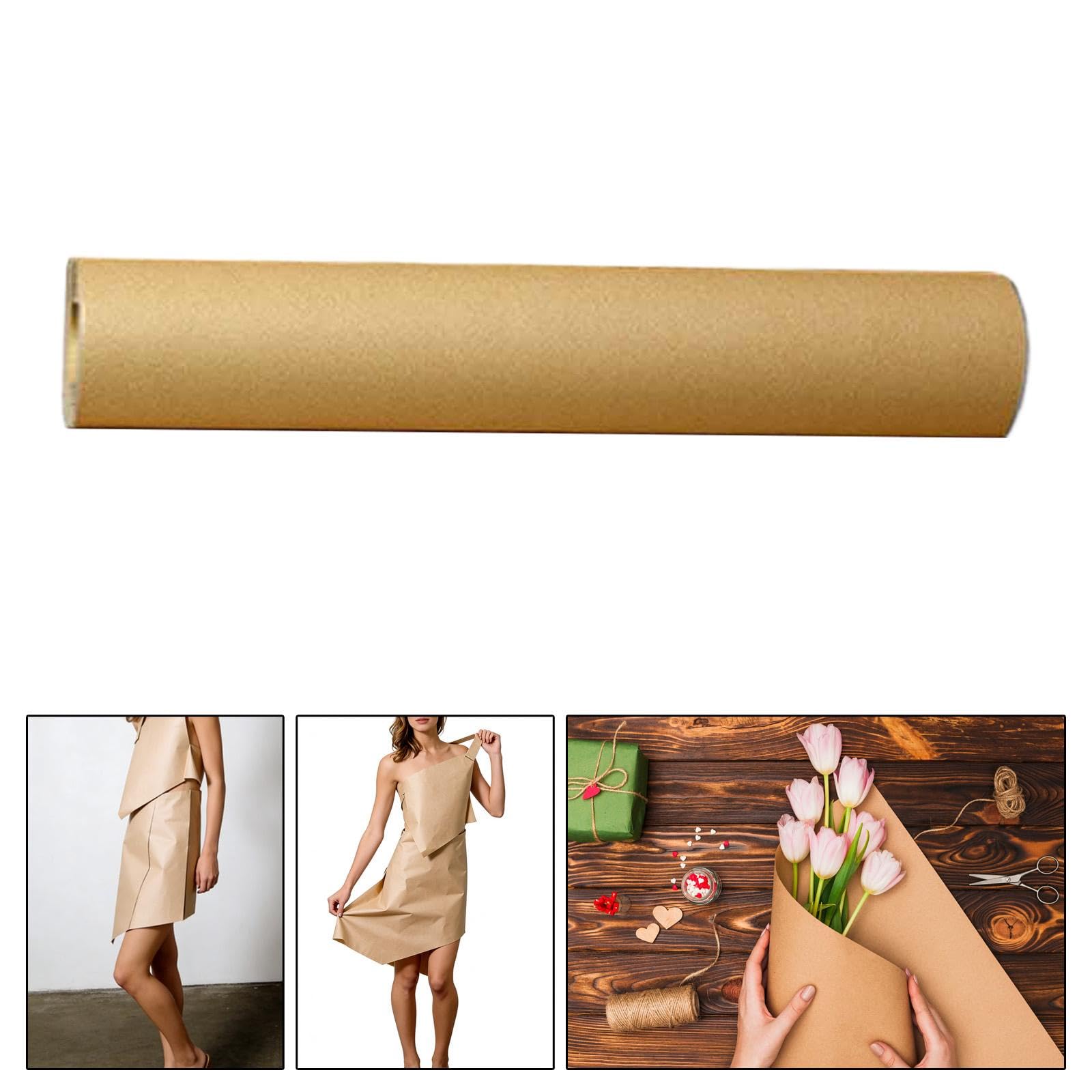 MotiveTech Papier Rouleau Papier D'Emballage Rouleau Colis Papier Décoratif Fibre Vierge Écologique Adapté pour Événement Festif Décoration M, 80 G 30 M