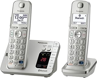 Panasonic KX-TGE262S Link2Cell Bluetooth Enabled Phone with Answering Machine 2 Cordless Handsets