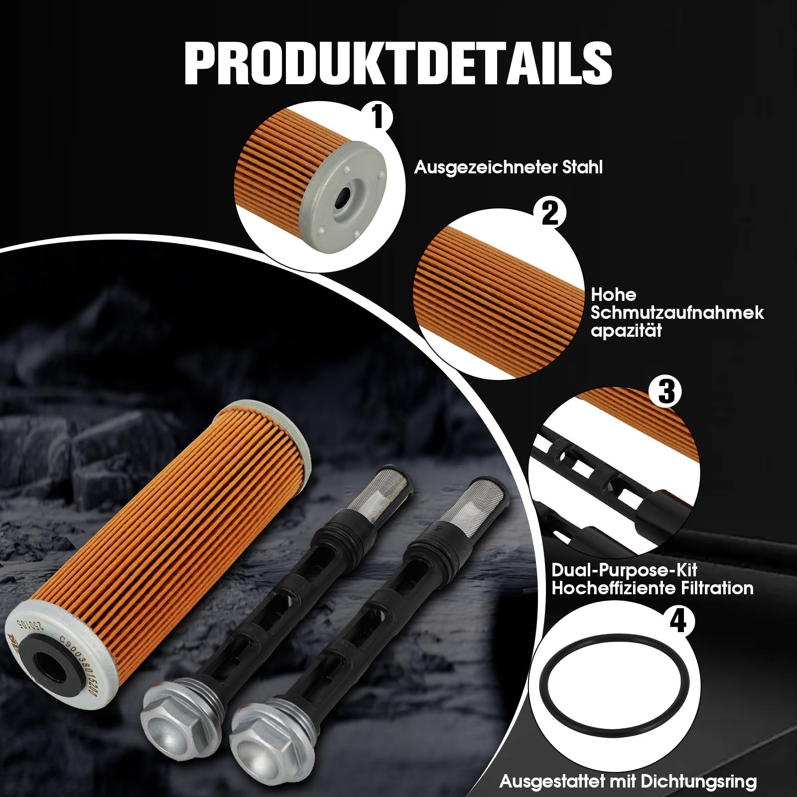 Motorrad-Ölfilter-Luftfilter Kit Filtros Aceite OEM Ersatz für KTM 790-1290 Duke Adventure