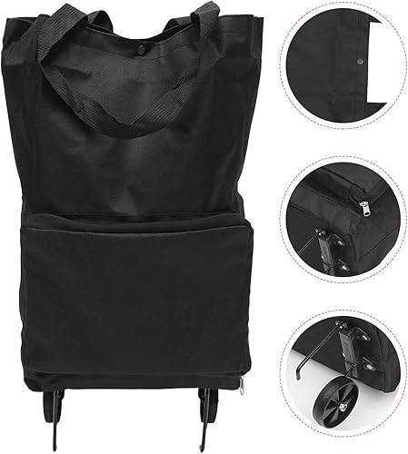 Miniatura 2 de Bolsa plegable de la carretilla Bolsa de compras plegable con ruedas Carrito de compras plegable Cajón de carro utilitario