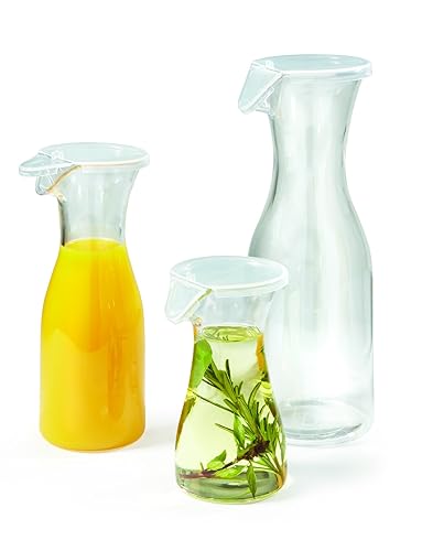 Miniatura 3 de G.E.T. BW-1025-PC-CL-EC - Tarros de plástico para jugosbebidas con tapas, 8 onzas, transparente (juego de 4)