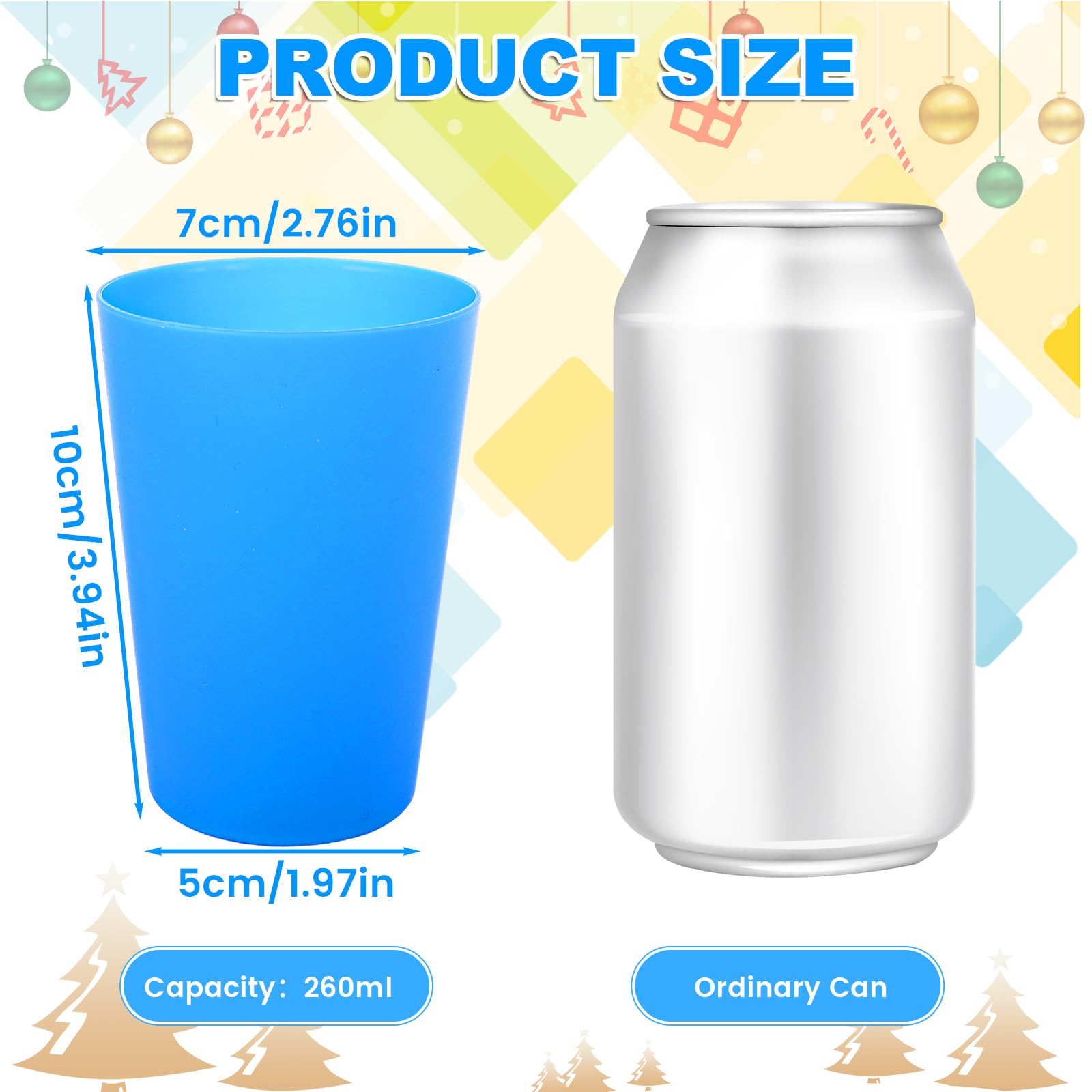 Paquete de 60 vasos de plástico multicolor de 260 ml, vasos de fiesta para beber, picnic, camping, cocina, fiestas al aire libre, picnics, barbacoas, viajes
