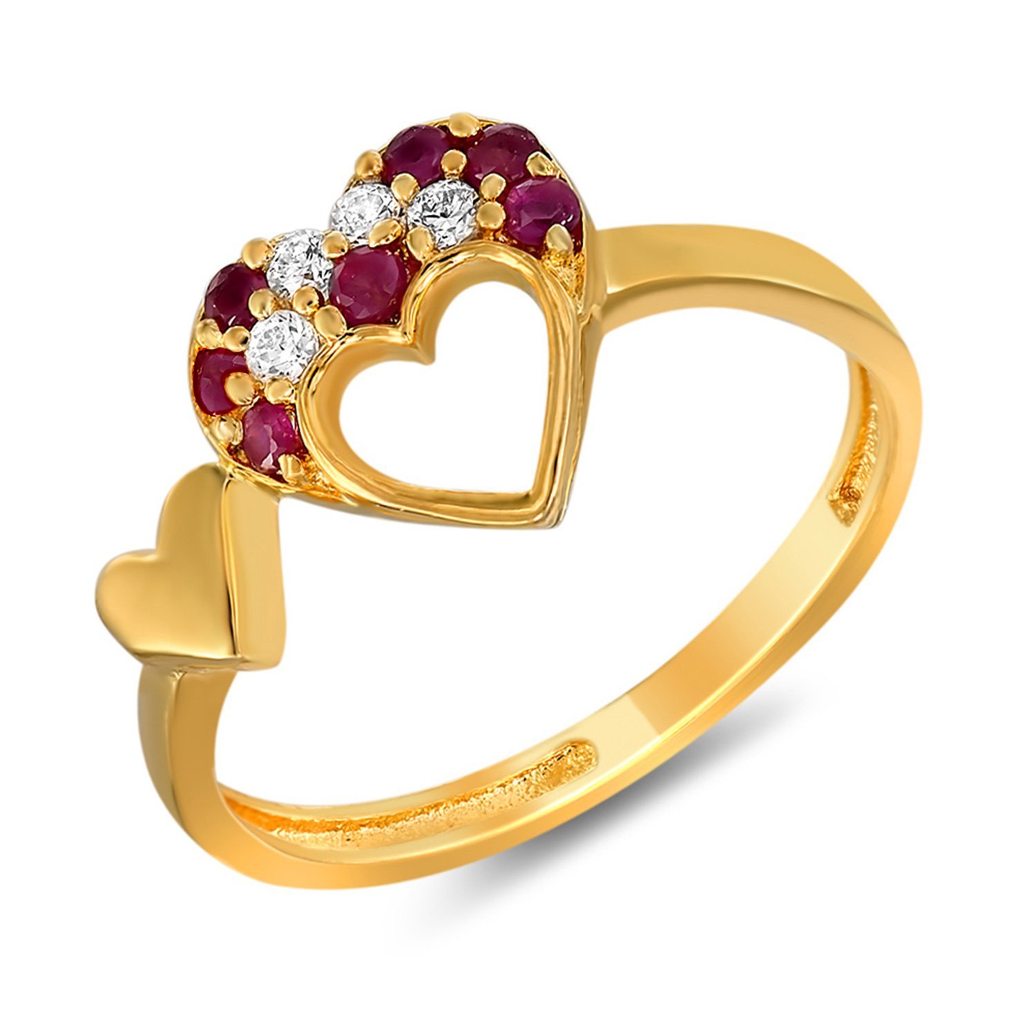 Mahi Gold Crystal Ring For Women (B00K9QZGP4) Amazon Price History, Amazon Price Tracker