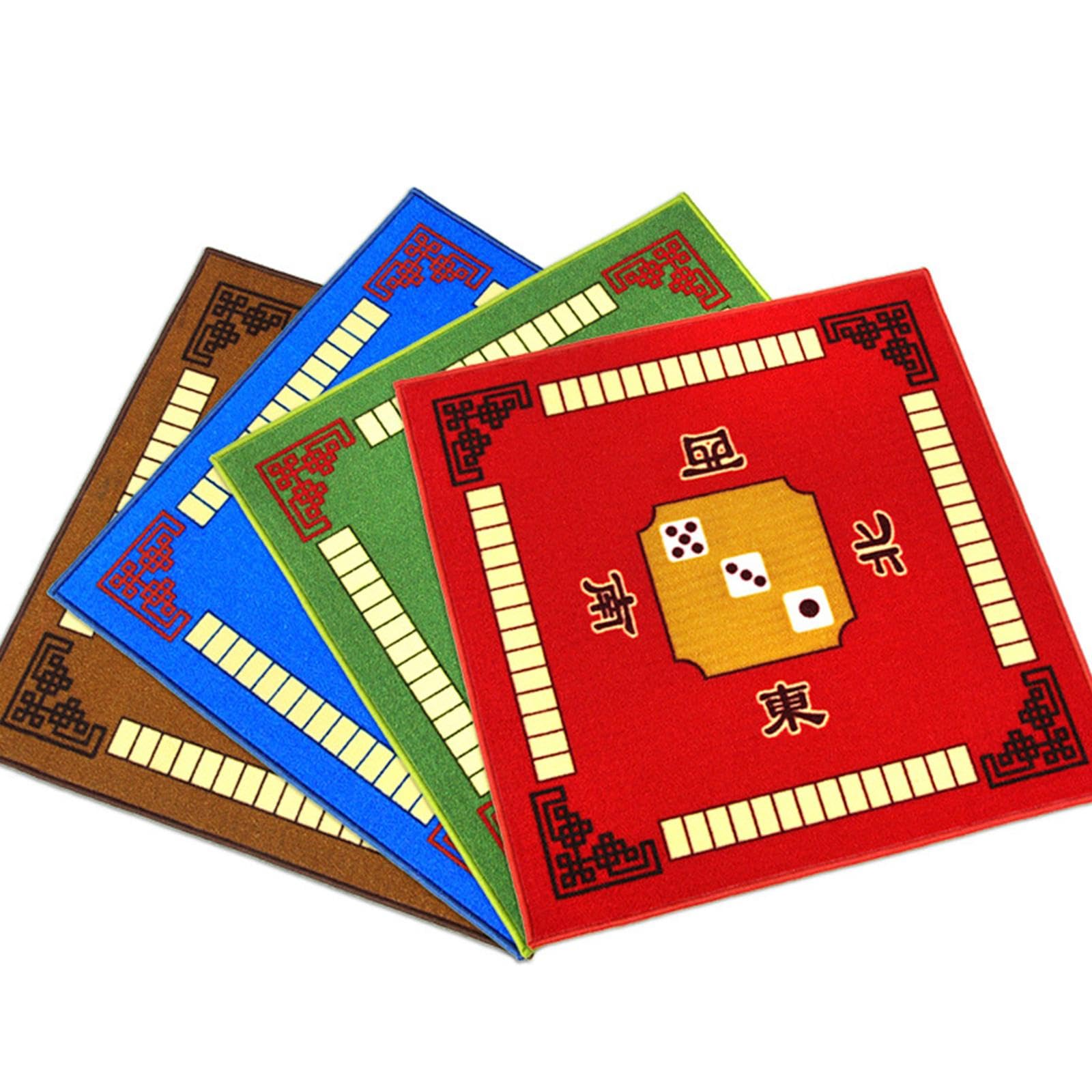 Tapete De Mesa De Mahjong Glixoft - Cubierta Antideslizante De Poliéster De 80x80 Cm, Reducción De Ruido, Plegable Y Sin Pelusa Para Póker Y Cartas