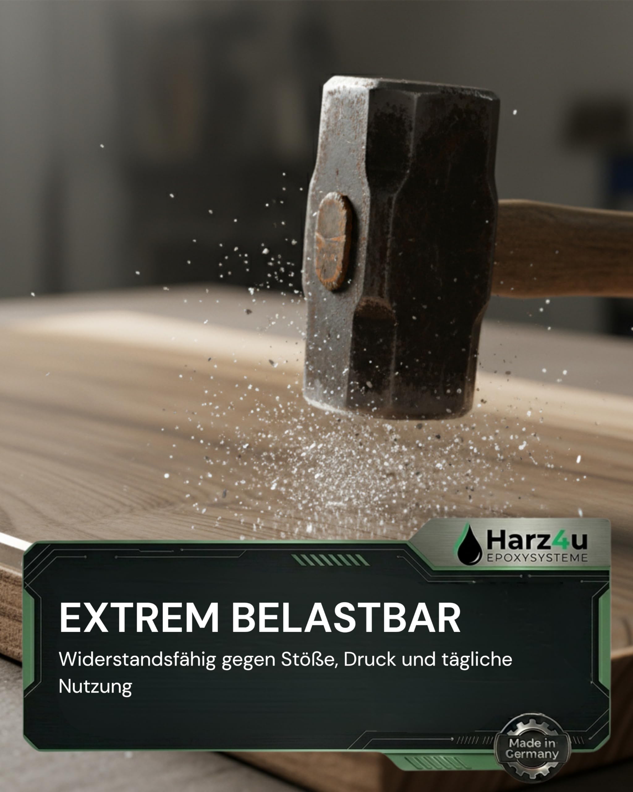 Fair MP-Chem Epoxidharz Set - 3kg Set – Transparentes Resin Gießharz mit Härter – Epoxy Resin für Holz, Kunstharz Gießen & Bastelprojekte