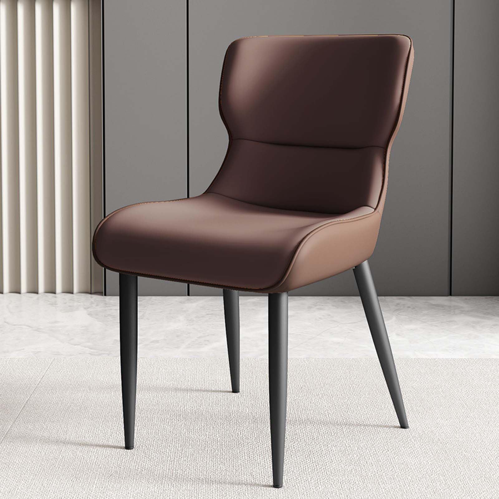 Genérico Juego de 4 Elegantes sillas de Comedor Modernas de Tela con Patas de Metal: cómodas sillas Decorativas para Sala de Estar y Cocina, Asientos Resistentes para el Comedor.