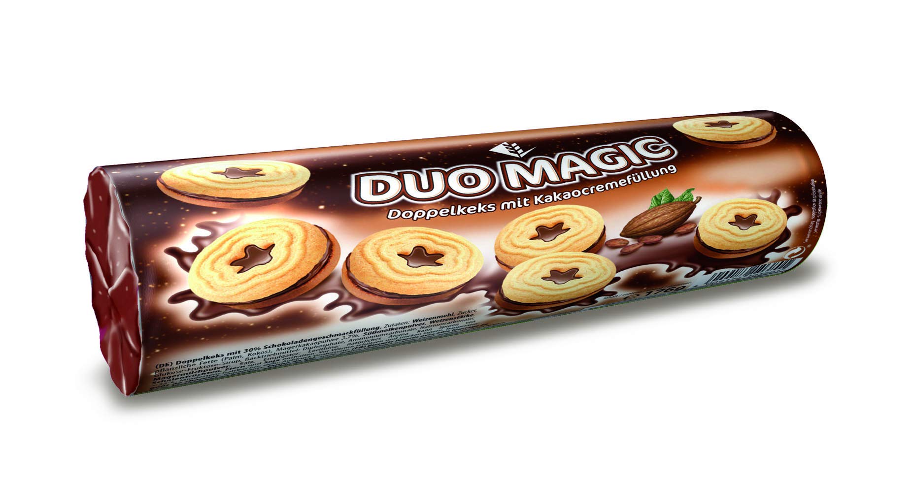 DuoMagic Doppelkeks mit Kakaocremefüllung, 176 g