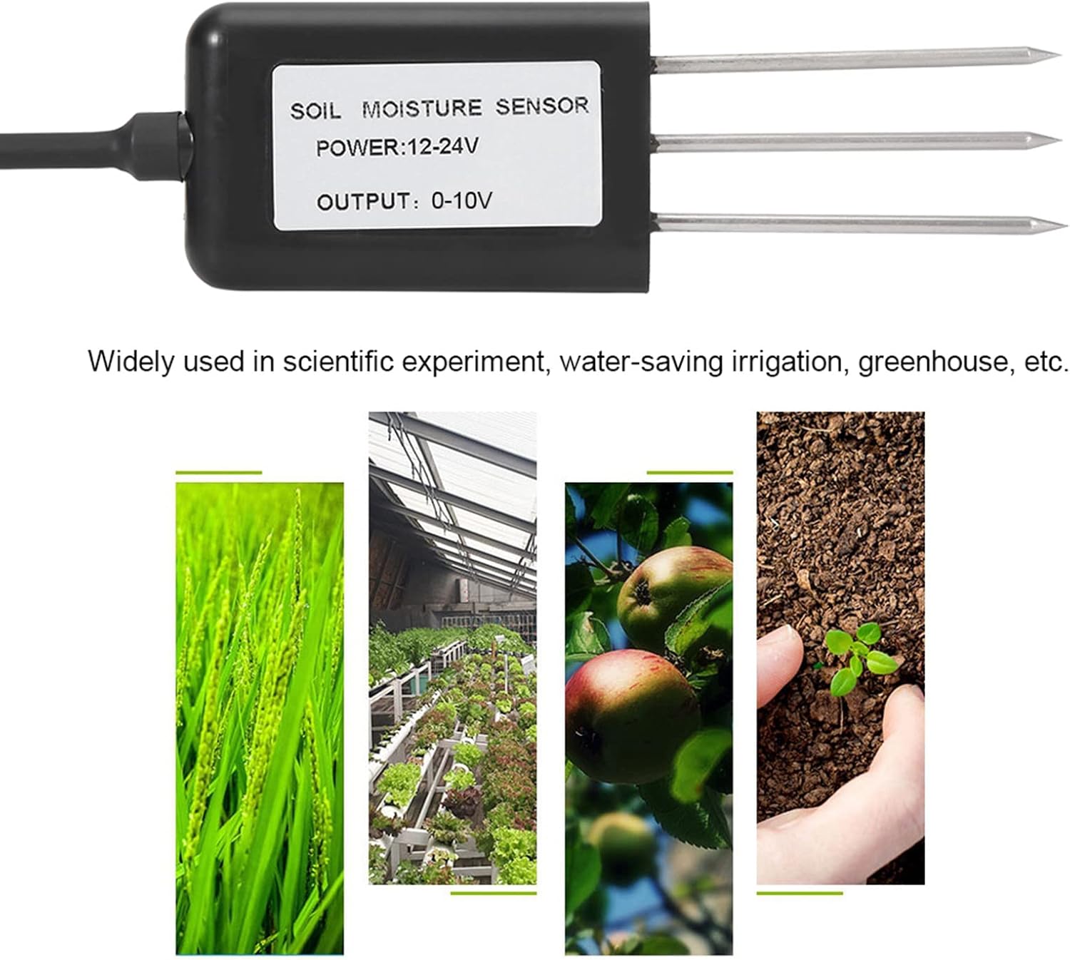 2 in 1 Soil Temperature Humidity Sensor with IP68 Protection Reliable Soil Moisture Measurement