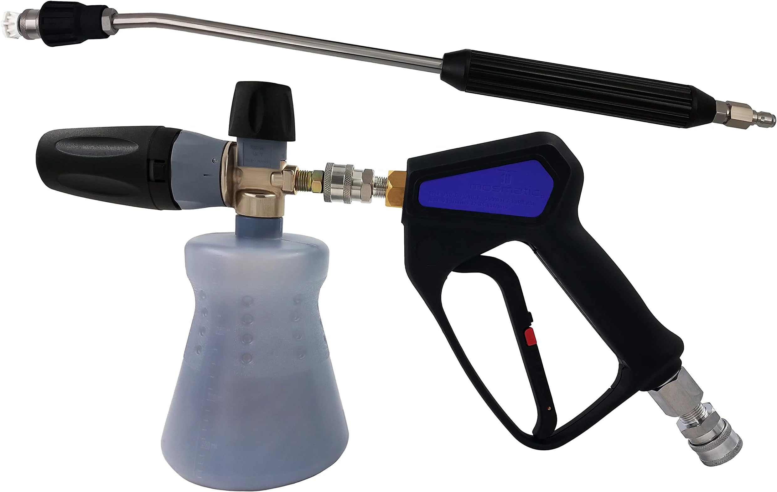 Ultimate Washer Complete Original Mosmatic Swiveling Sprayer & Wand Solution (with Foam Cannon)