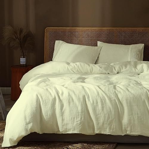 Juego de funda de edredón de 3 piezas con 2 fundas de almohada, 100% algodón, funda de edredón extra larga para cama de tamaño individualindividual