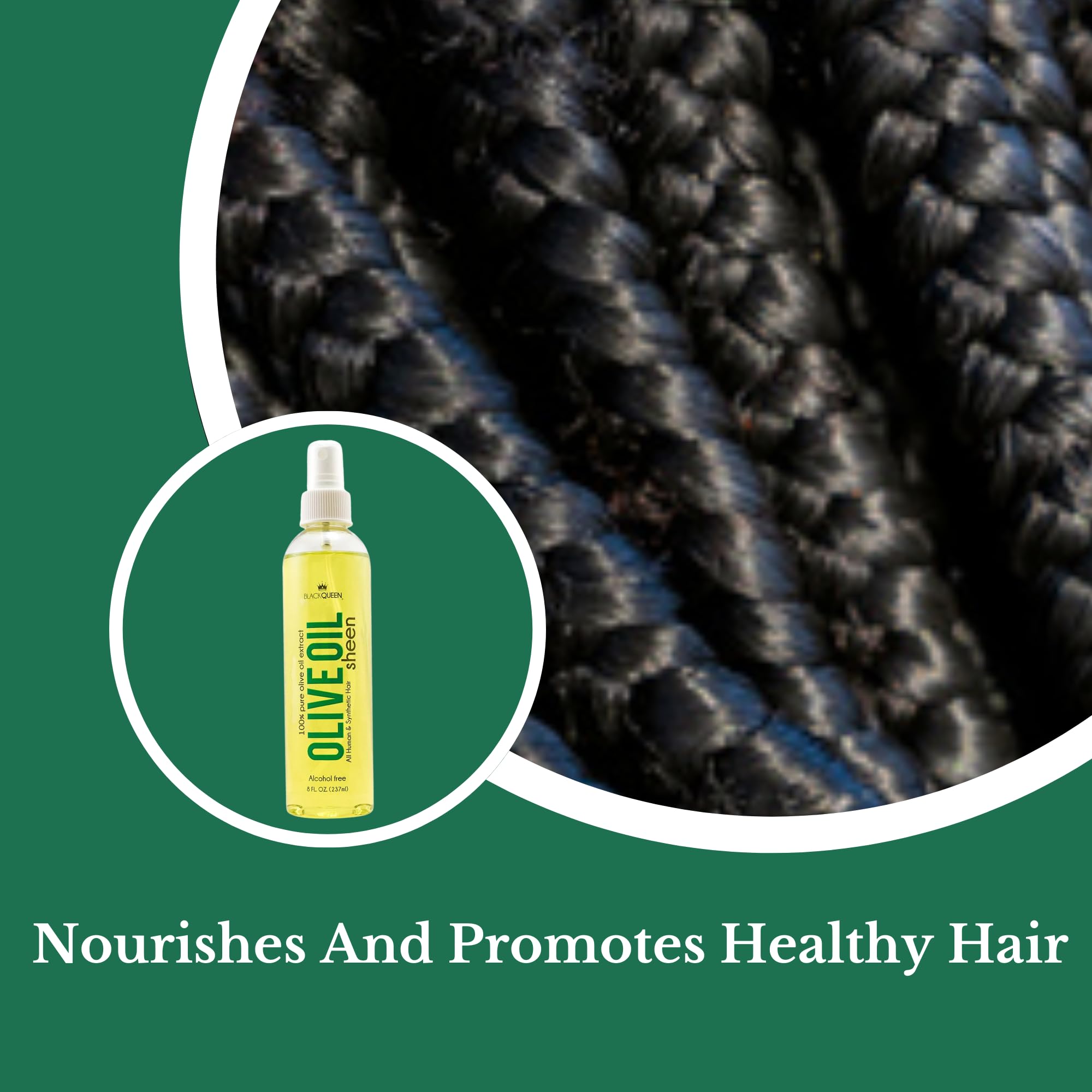 Amazon.com : Black Queen Olive Oil Sheen Spray (Unscented) for