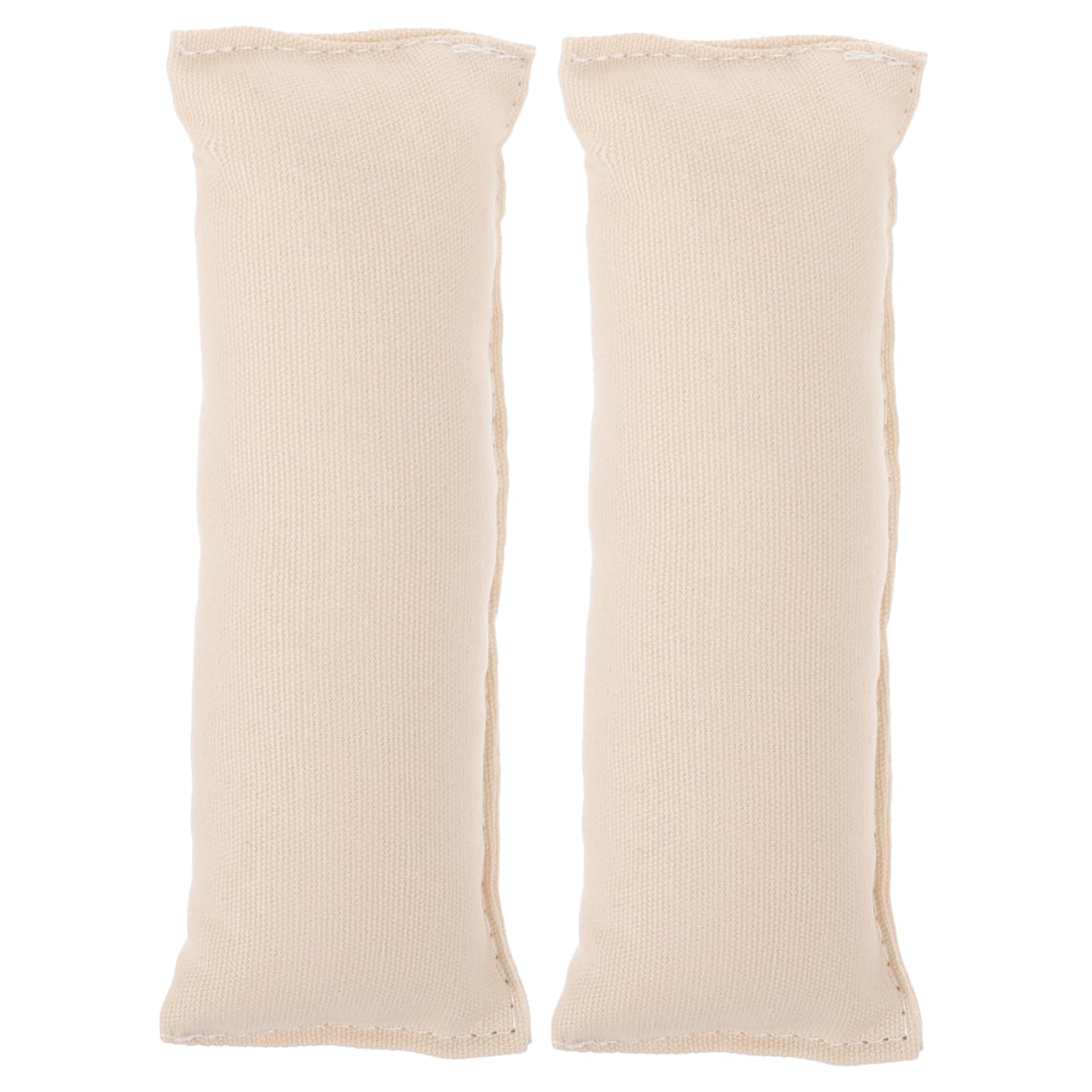 DOITOOL 2pcs Cotton Computer Elbow Wrist Pads Creamy White Ergonomic Slip Keyboard Mat for Office Desk Support Relieves