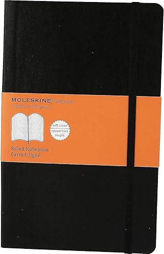 Miniatura 3 de Moleskine Msl14 - Cuaderno clásico de tapa blanda con rayas de 8 14 x 5, cubierta negra, 192 hojas