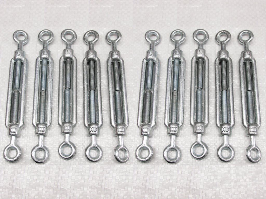 SecureFix Direct Galvanised Forged Straining Screw Eye Eye M8 X10 (Caravan Turnbuckle Open Body) from B&Q