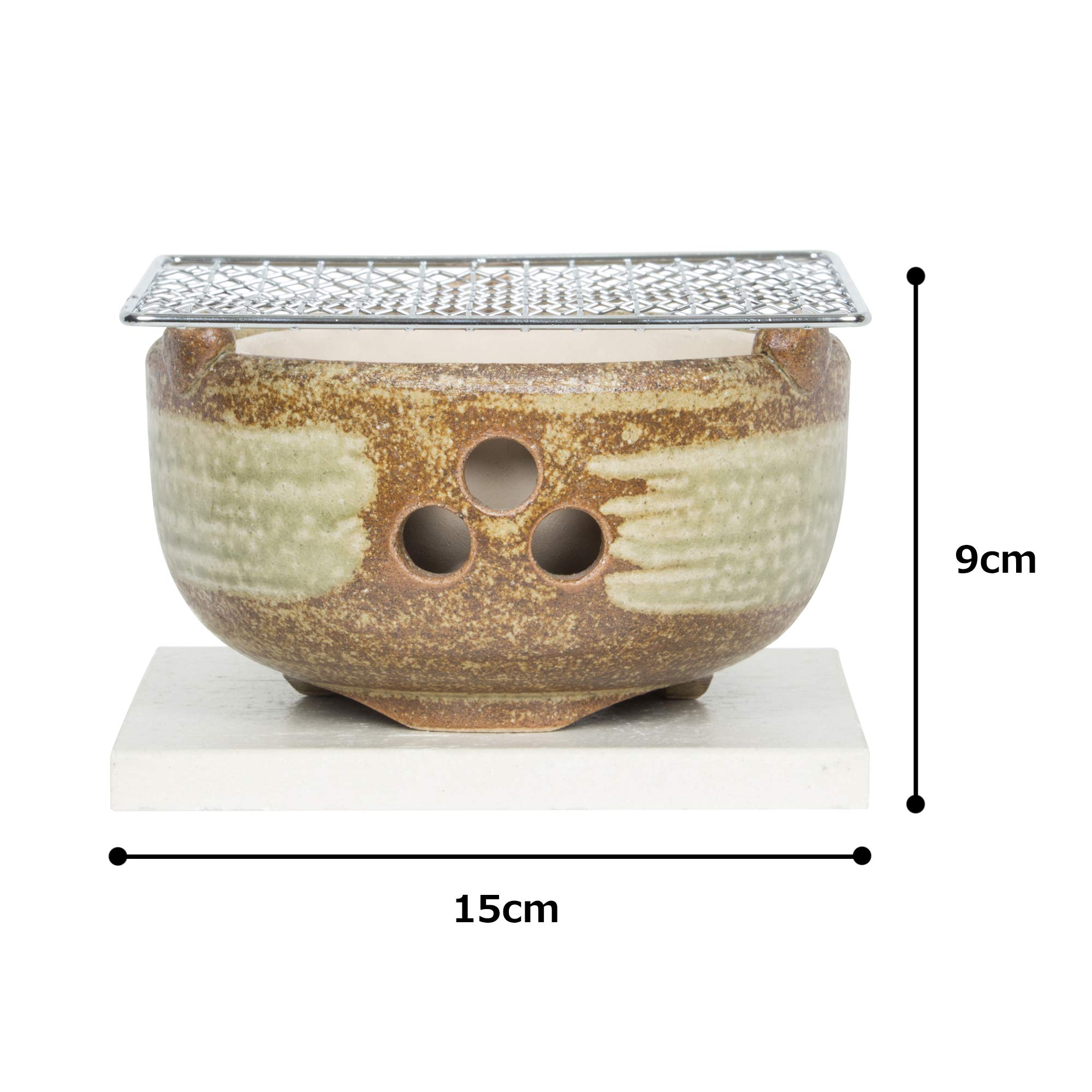 Amazon｜長谷園 卓上 炭火焼器 水コンロ 土鍋 小 約15cm 1-2人用 日本