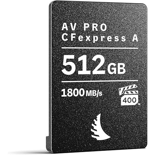 Angelbird AV PRO CFexpress A v4 512 GB - CFexpress 4.0 Type A Memory Card - Compatible with Sony Alpha and FX - up to 8K+ RAW Video and Photo