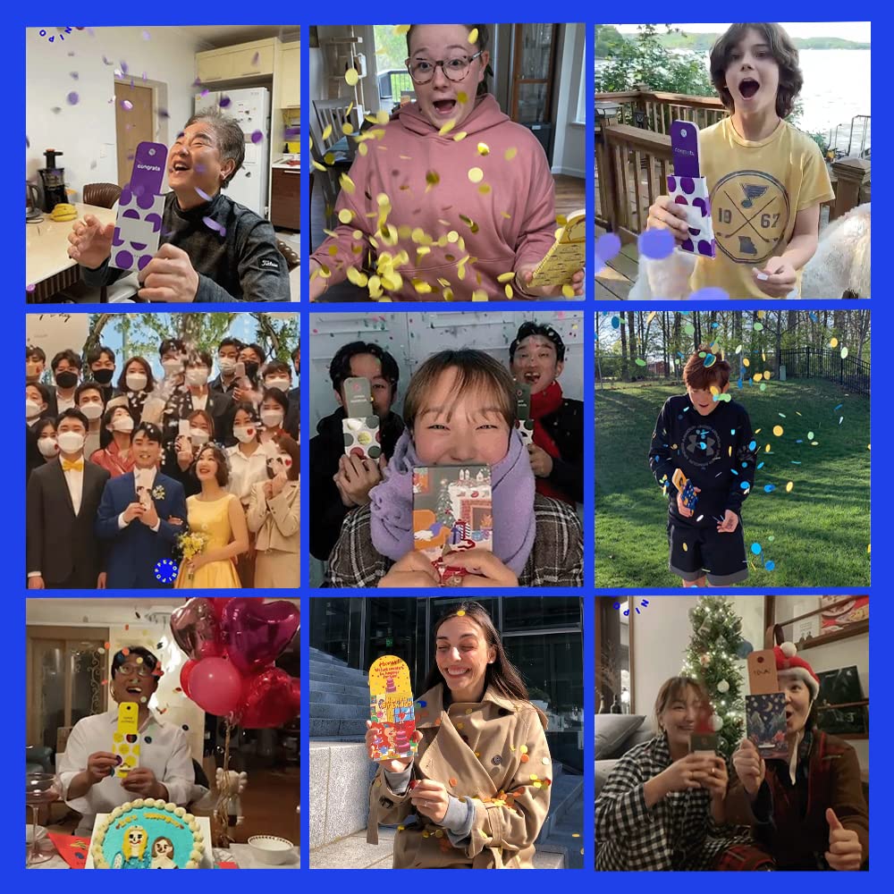 誕生日　パーティー パペロニ ドットコンフェッティクラッカーカード 3個セット 誕生日 パーティー パペロニ ドットコンフェッティクラッカー