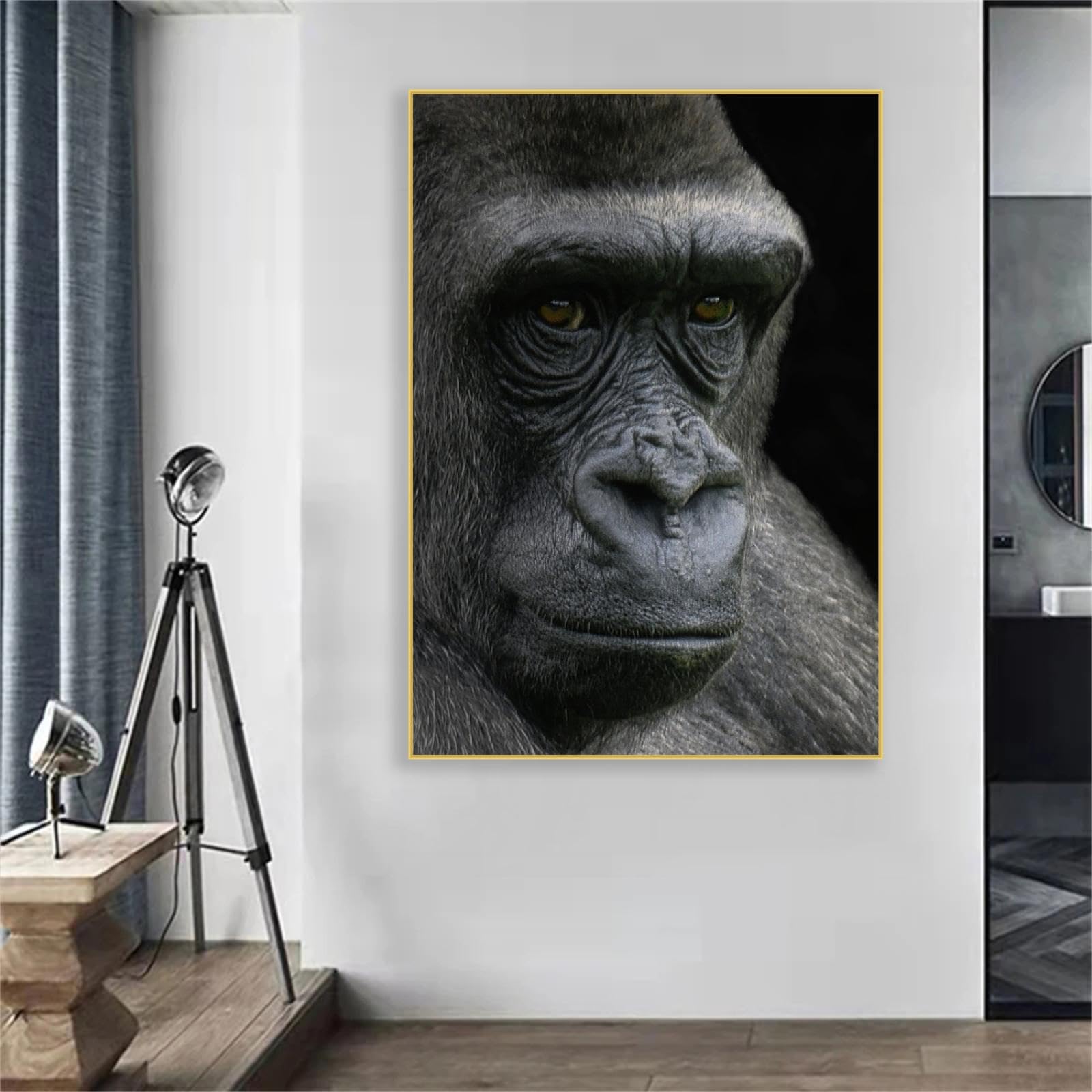 Amazon.com: NHYGJSTX Gorilla Canvas Wall Art,Funny Gorilla Poster
