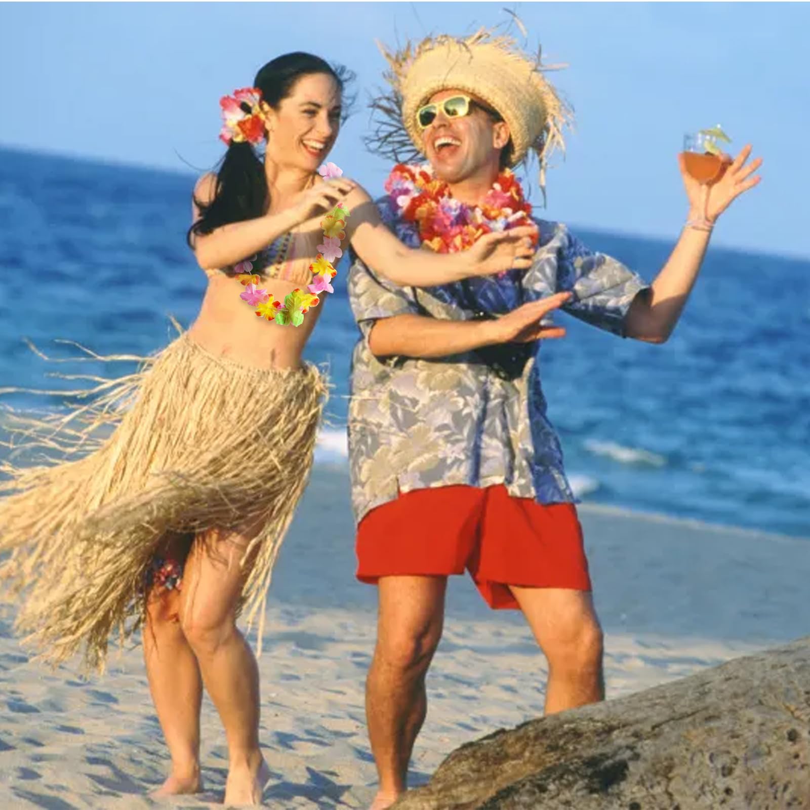 12 Collane Hawaiane Colorate In Poliestere Per Feste Tropicali E Compleanni A Tema