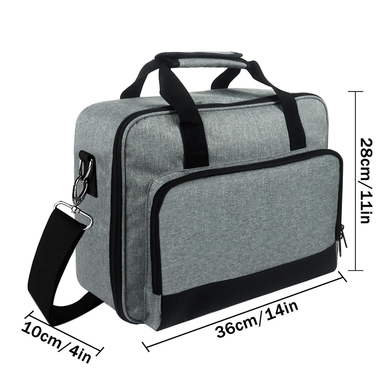 Carcasa para proyector, bolsa de viaje portátil, organizador de protección ligera, organizador compacto con bolsillos para accesorios para la aplicación de viaje, configuración del hogar, suministros