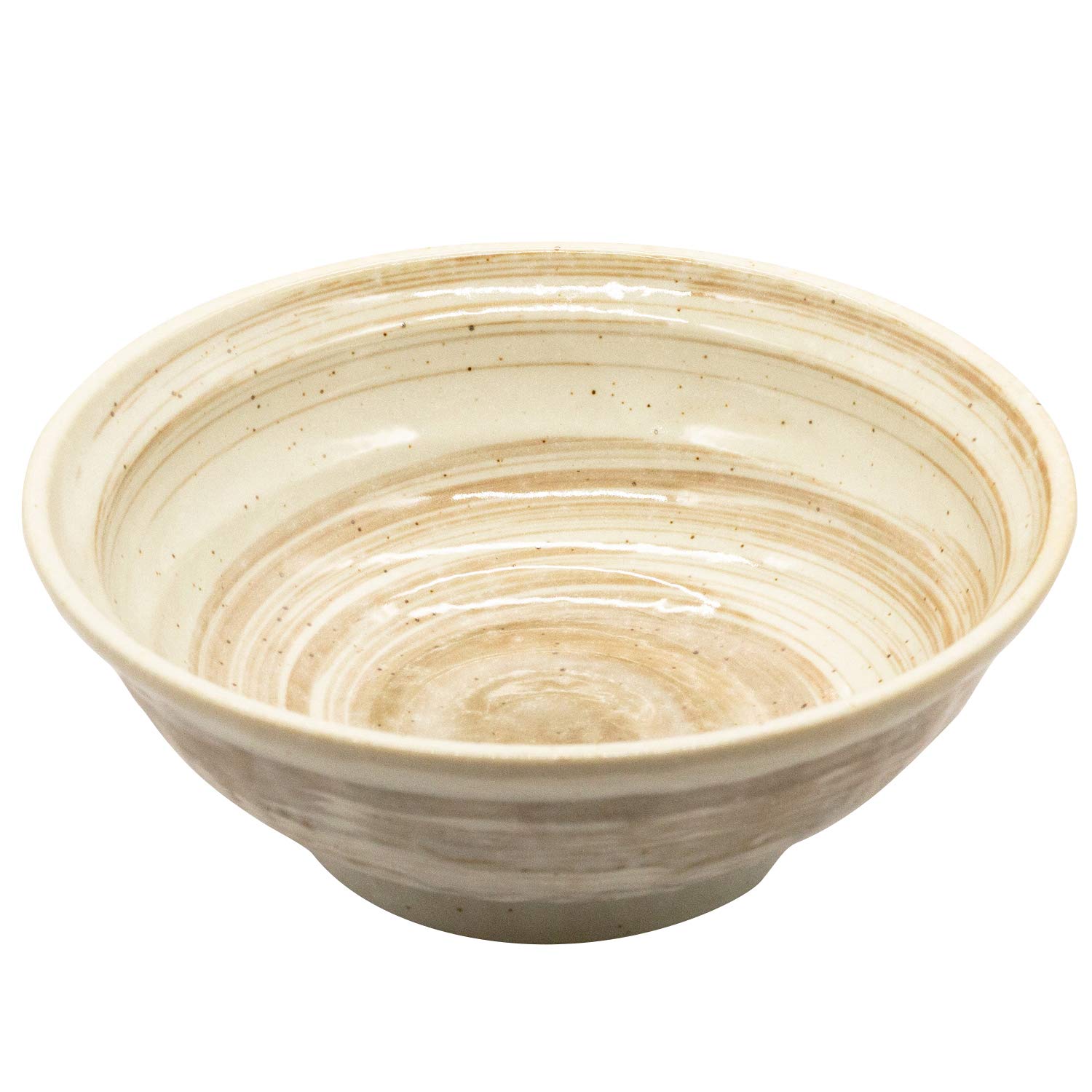 Mino Ware Ramen Bowl – 20cm Brushed Texture