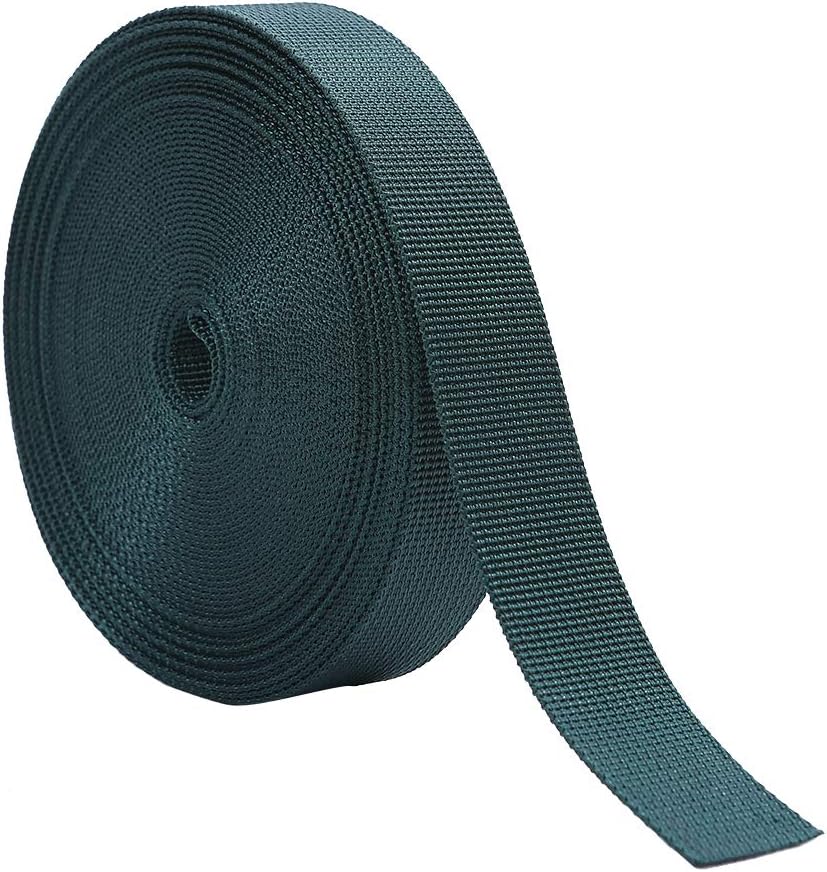 Nylon Webbing, 1Inch Heavy Duty Nylon Strap, Colored Flat Nylon Strapping Belt for Crafts, Dog Leash, Backpack, Outdoor Activities - by 10, 20, or 50 Yards