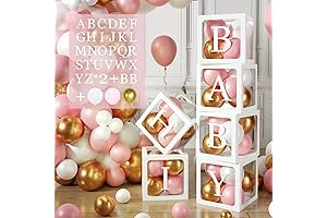 Personalized Baby Girl Box with Letters for Baby Shower