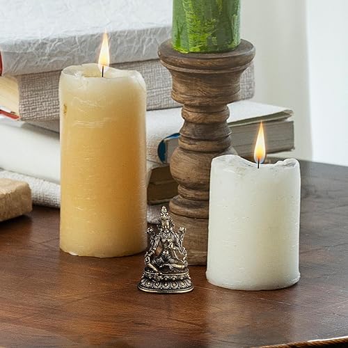 Miniatura 6 de Veemoon Figurilla Tara Estatuilla Ganesha Templo Hinduismo Inauguración de la casa Diosa Maitreya Mesa de Escritorio Decoración Amuleto sentado para