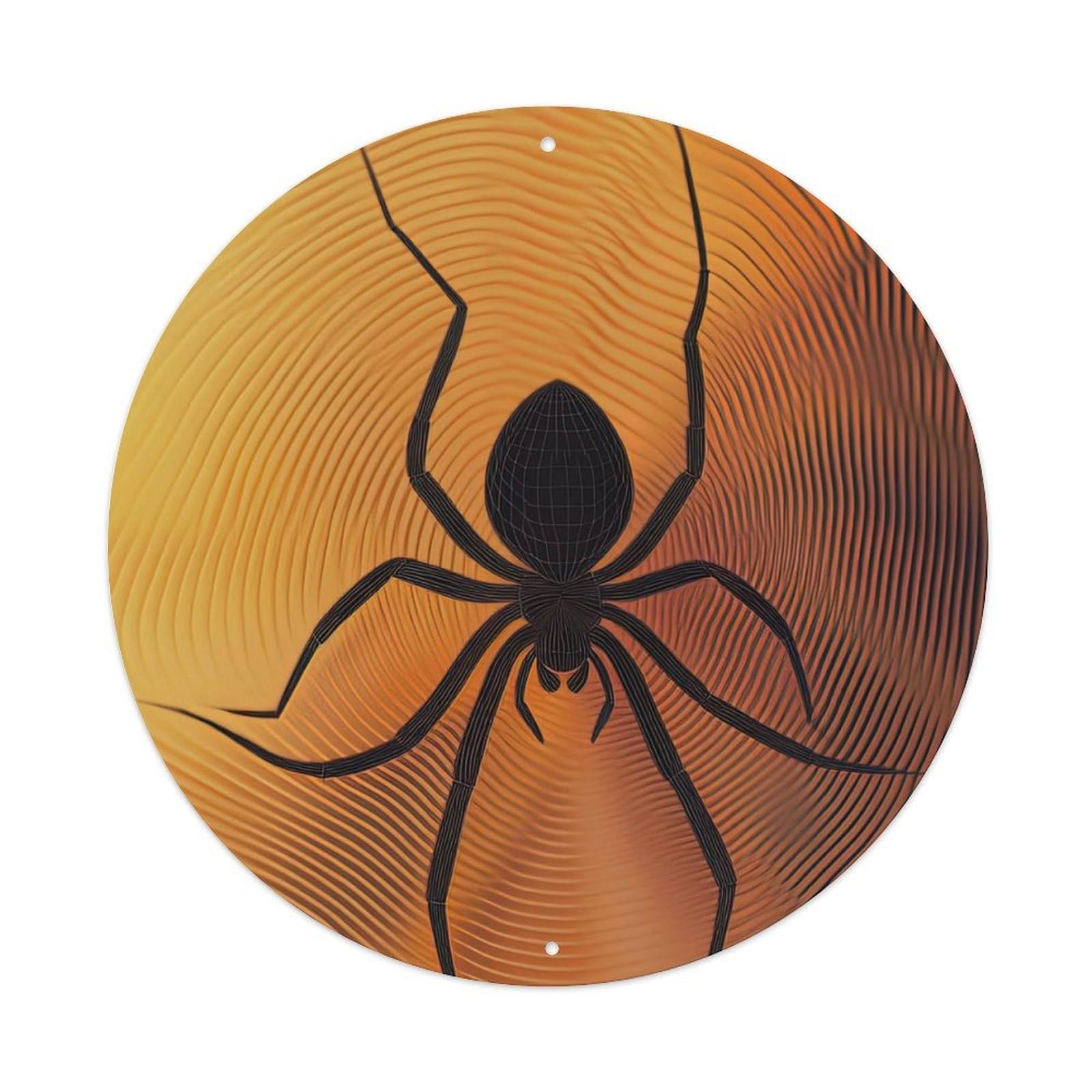 Animal Artwork Big Black Spiders Metal Tin Sign