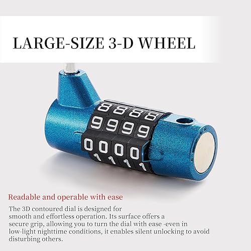 Miniatura 4 de Combinación Cable Lock 800151(20) (grillete azul)