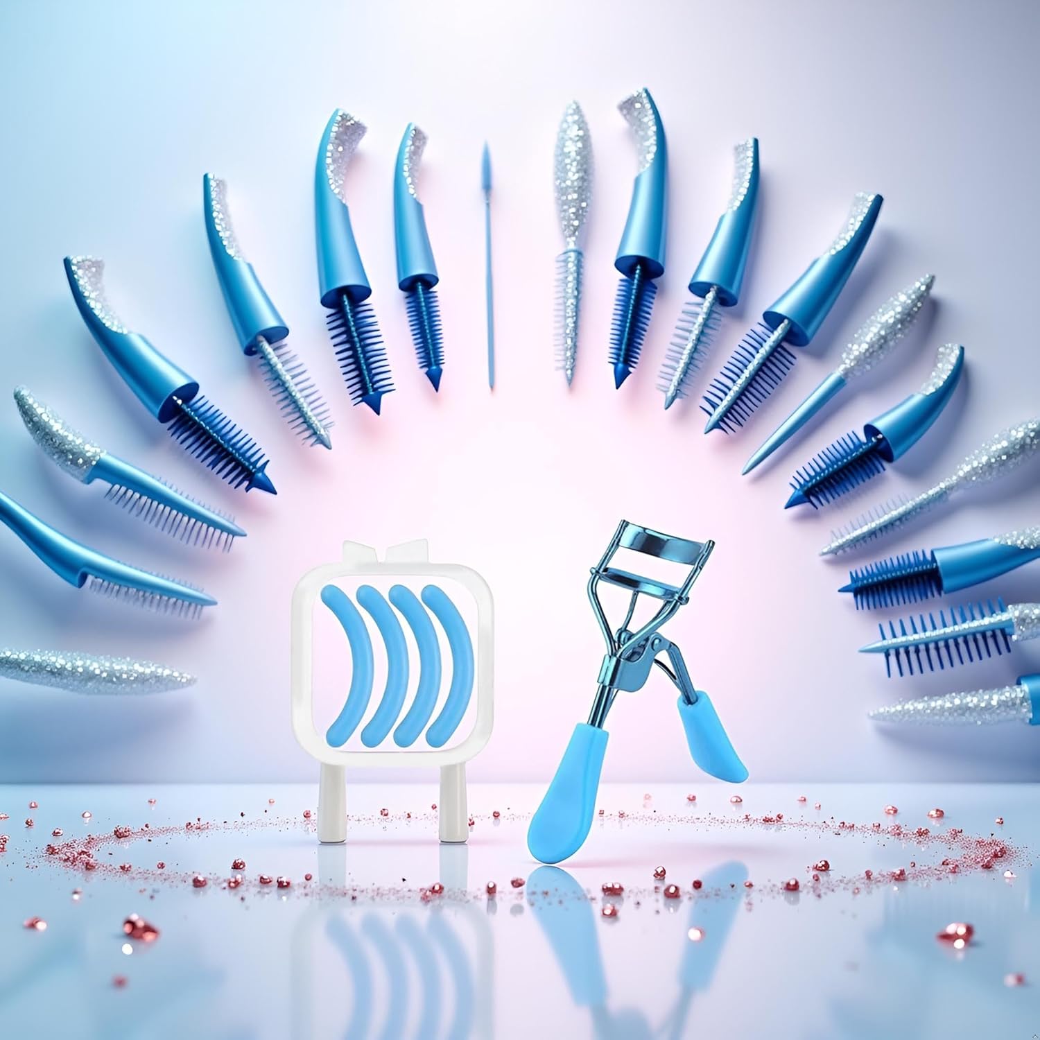 1 Set Blue Eyelash Curlers for Women Eyelash Curler with 4 Replacement Refill Pads Lash Curler Premium Quality Eye Lash Curler Makeup Eyelashes Tool to Curl and Lifted Lashes Eye - Image 5