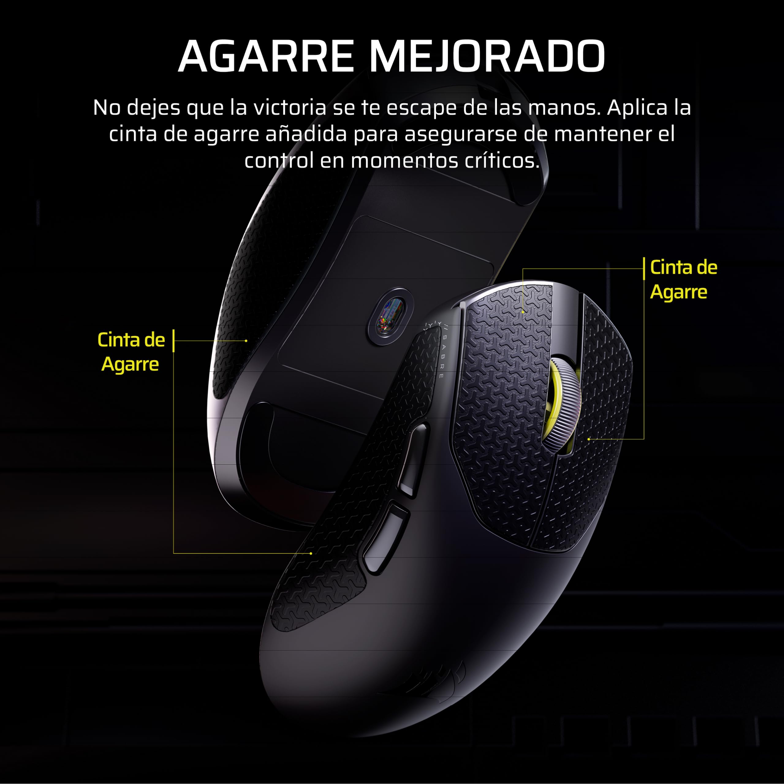 Corsair Sabre v2 Pro Ultralight Wireless FPS Ratón Gaming – 33K dpi, 36g Peso, 8,000Hz Sondeo Avanzado, Interruptores Mecánicos, hasta 70 Horas de Duración de la Batería, Web Hub – Negro