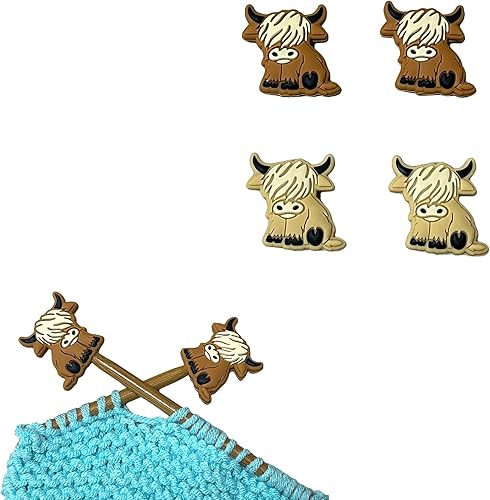 Miniatura 40 de SPANSEE Soportes hexagonales para agujas de tejer – 4 piezas, tamaño 3-13 (0.128 in-0.354 in), tapas finales, tapones de puntada, protectores