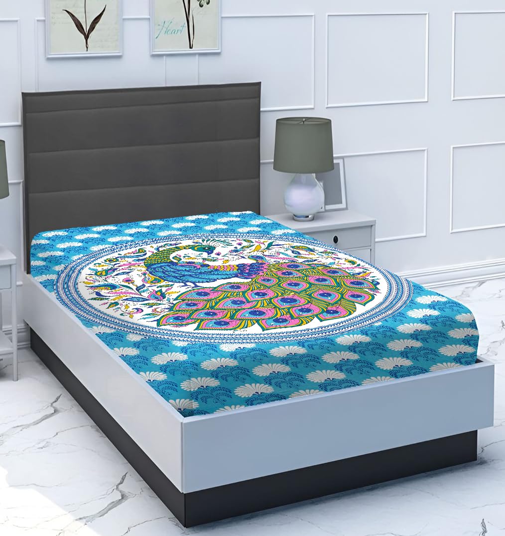 Spangle 144 TC Designer Printed Micro Single Bedsheet-image-18