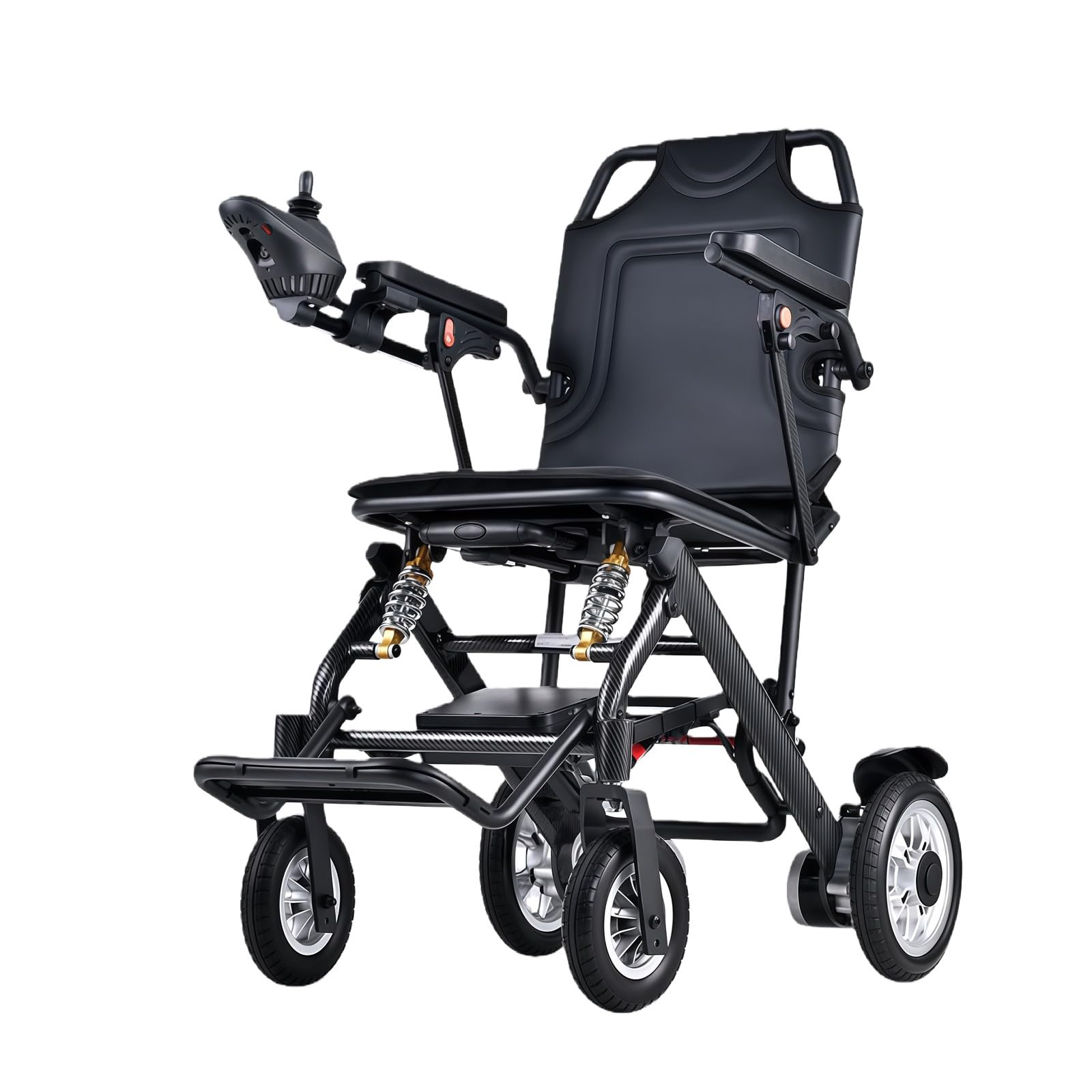Silla De Ruedas Eléctrica Ligera, con Estructura De Fibra De Carbono Y Aleación De Aluminio, Capacidad De Carga De 100 Kg, Peso De 14,9 Kg, Apta para Viajar En Avión.