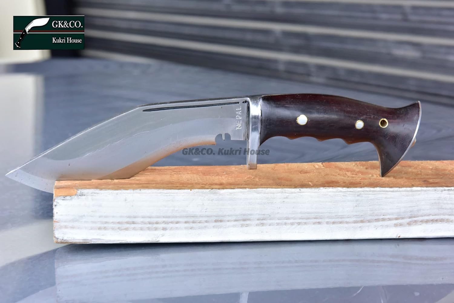 GK&CO. Kukri House Genuine kukri/khukuri - 6 Inch Iraqi Panawal Angkhola Gripper Handle Red Sheath Hand Made in Nepal…