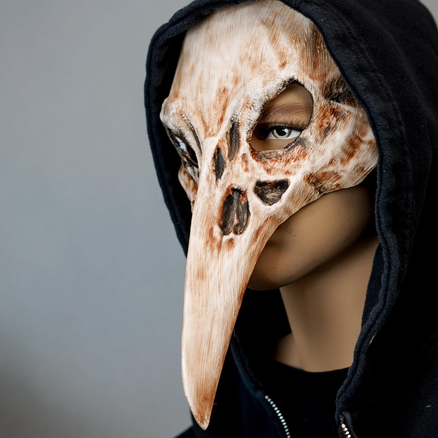 Plague Doctor Mask Long Nose Raven Bird Skeleton Masquerade Mask Steampunk Cosplay Halloween Bird Costume Mask