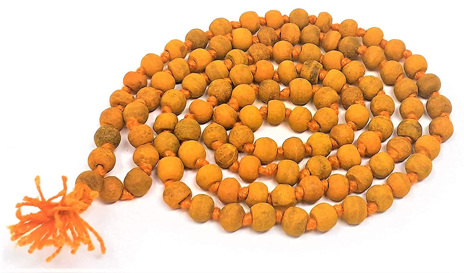 Trendy Treasures® Haldi Mala, Baglamukhi Mala/haldi mala 108 Beads Original/Yellow Natural Haldi Mala Turmeric Mala, हल्दी माला, haldi mala 108 Beads, haldi mala Original/jaap mala tt2hm41