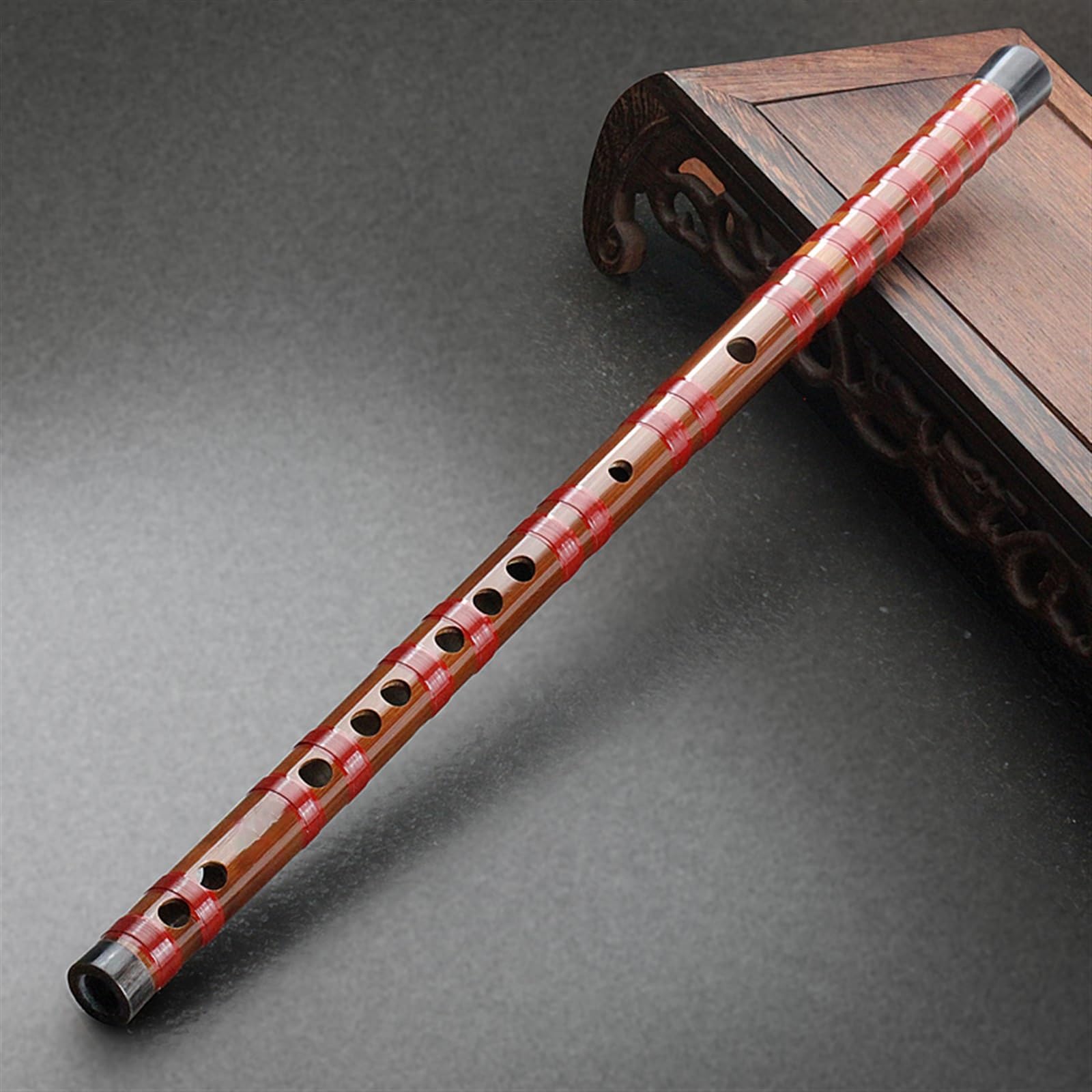 Flauto di bambù professionale Flauto Di Bambù Professionale Flauto Traverso Flauto Speciale Per Esame Di Grado Marrone Una Sezione (Color : G)