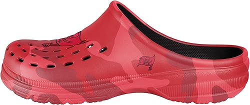 Miniatura 317 de FOCO - Sandalias de agua de jardín con logotipo de equipo de la NFL, para hombre Camuflaje tonal,logotipo grande de bloque