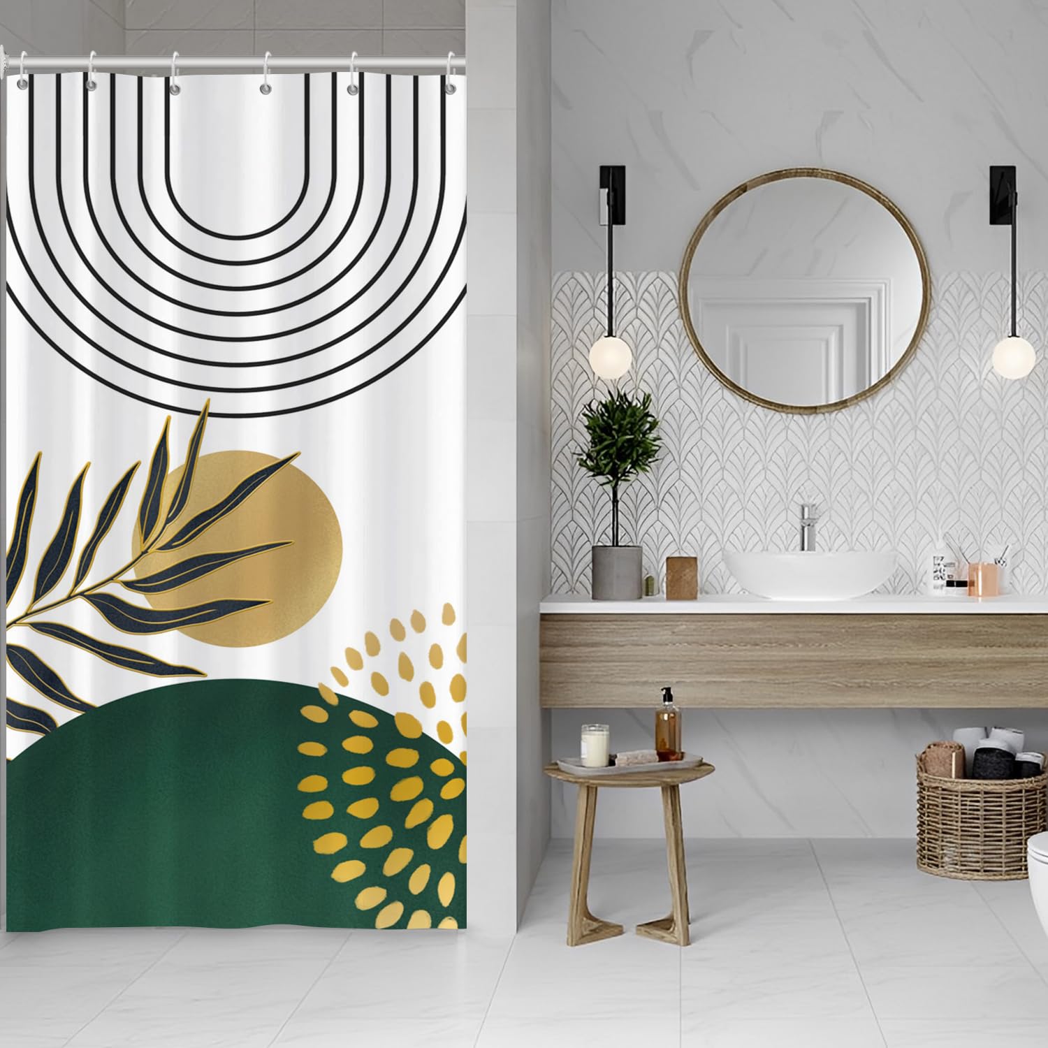 ASDCXZ Boho Shower Curtain 90x180 cm