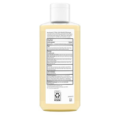 Miniatura 8 de Neutrogena T/Sal+ Champú anticaspa con ácido salicílico al 3%, elimina las escamas persistentes con picazón y añade hidratación al cuero cabelludo.