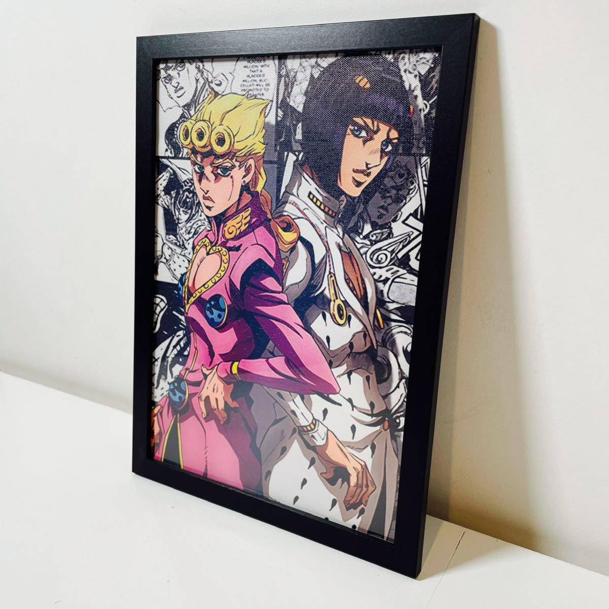 Amazon.co.jp: 黒額付きポスターJOJO ジョジョの奇妙な冒険 ジョルノ