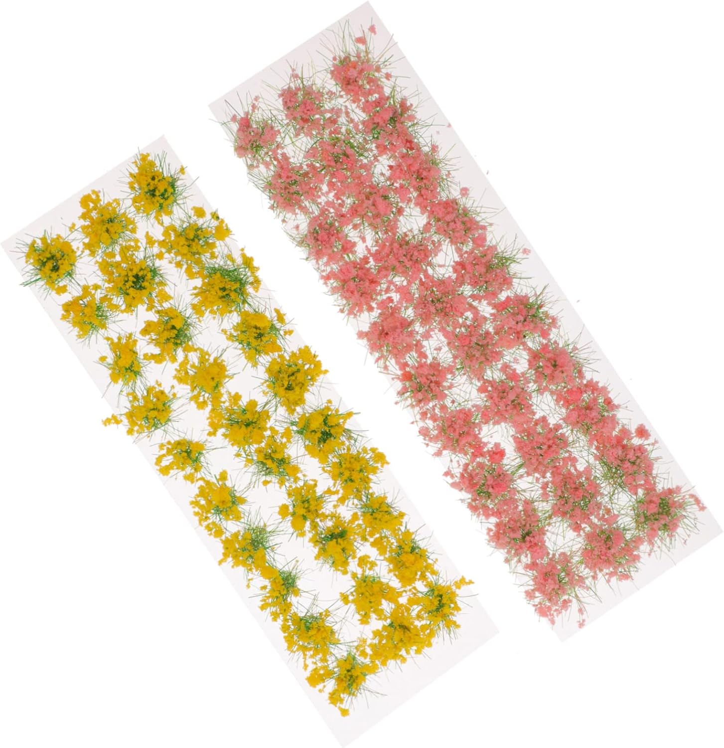 Uonlytech 10sheets Simulated Flower Tuft Model for Miniature Gardens Sand Table Decoration Flower Clusters Cherry Blossoms Landscape Decor