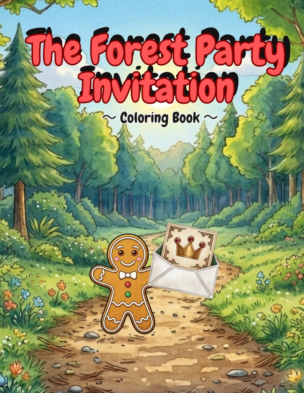 The Forest Party Invitation: An Interactive Coloring Book Story for Kids (Atelier Jin)
