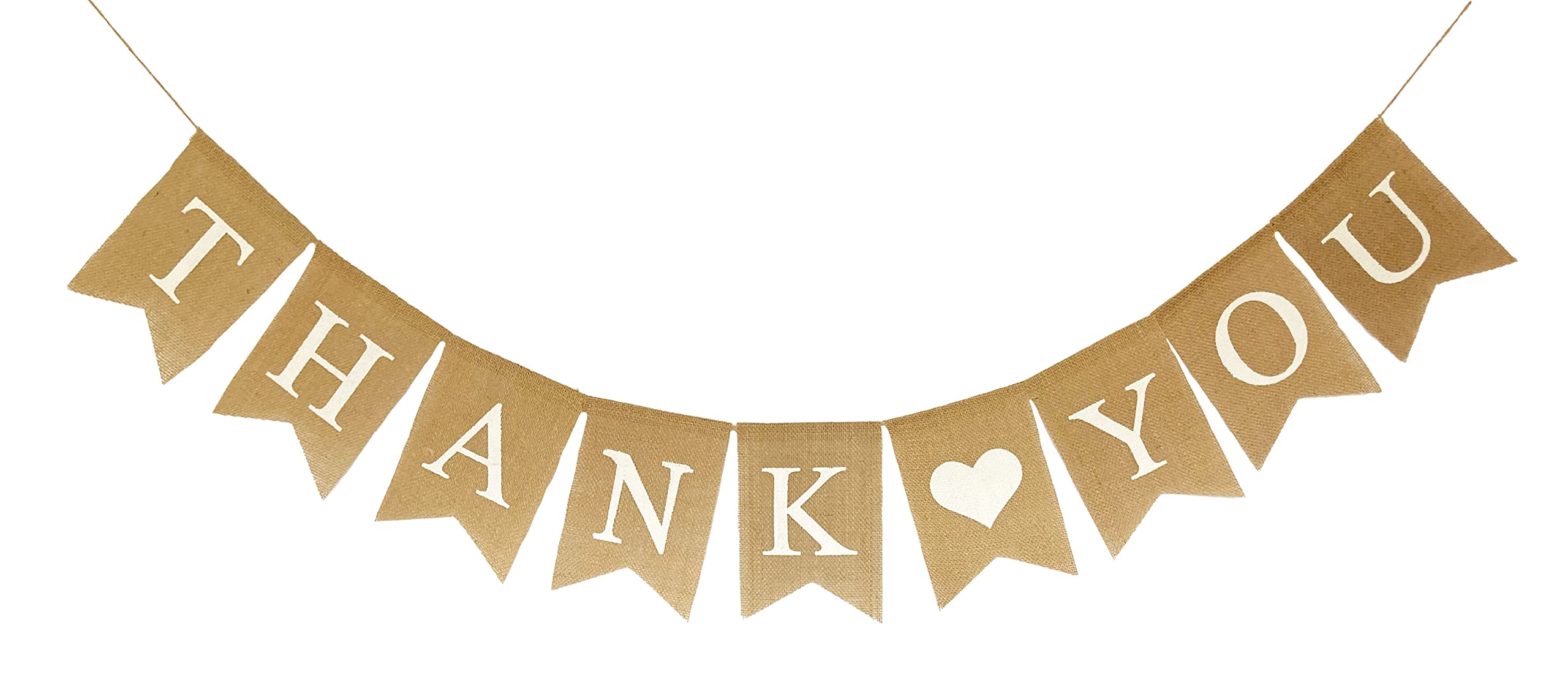 Shimmer Anna Shine THANK YOU Burlap Banner for Wedding Decorations Birthday Party Baby Shower Bridal Shower Baptism Supplies Teacher Appreciation