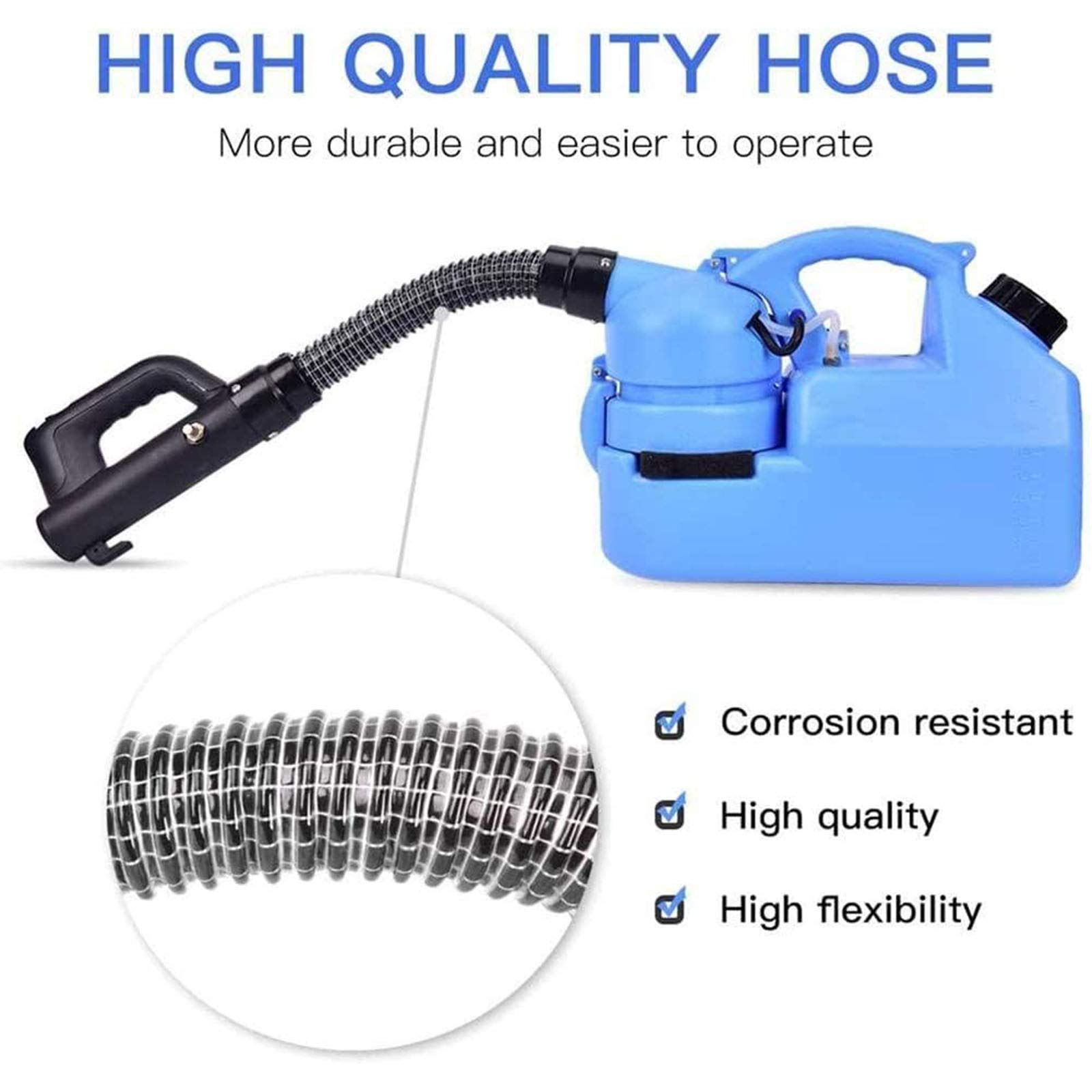 Nebulizzatore Elettrico Per Sanificazione - Macchina Nebulizzatrice Portatile, Spray Nebulizzatore Ulv 7L Spray da Giardino per Casa, Hotel, Centri Commerciali, Ristoranti, Scuole, Teatri, Automobili
