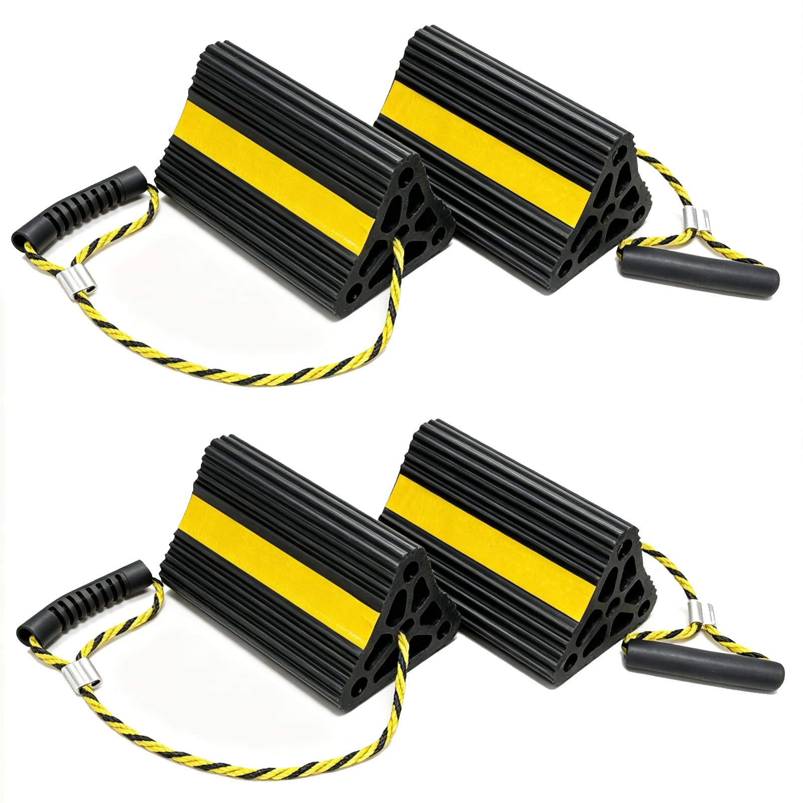 Vacallity Wheel Chocks 2set 4pack with Rope